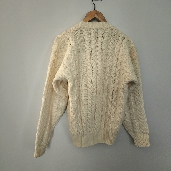 Vintage x 80s Baleno Pure New Wool “made in Italy” Cable knit Sweater - Picture 8 of 8